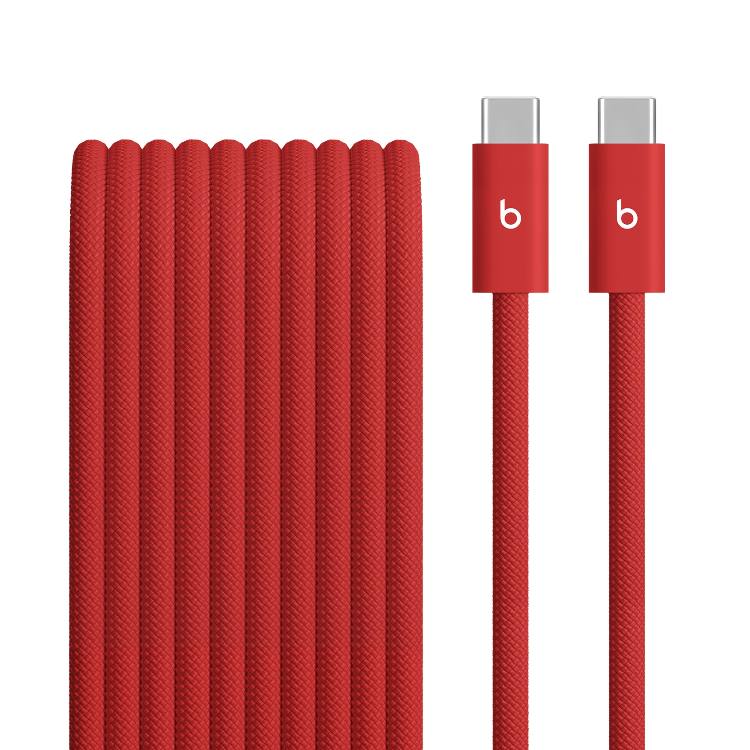 Beats 240W Usb-C To Usb-C Braided Cable (10 Ft) - Rapid Red
