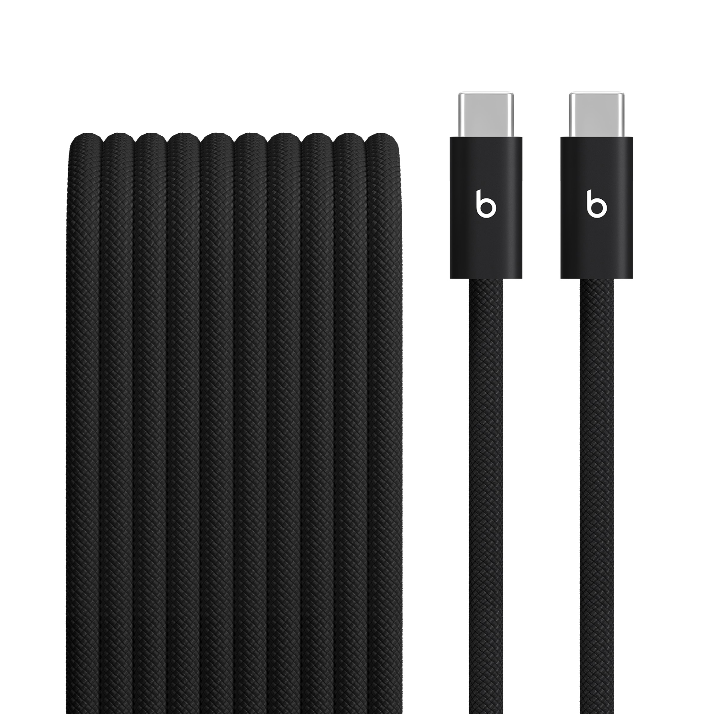 Beats 240W Usb-C To Usb-C Braided Cable (10 Ft) - Bolt Black